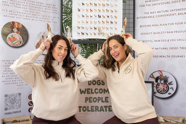 The Primal Paws team with some of their products